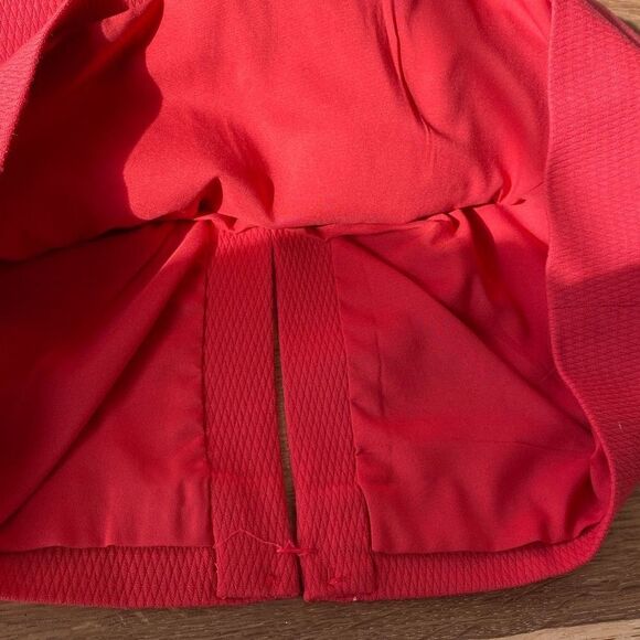 New Kay Unger Sleeveless Split Neck Wool Dress‎ size 6 Coral - Picture 9 of 12